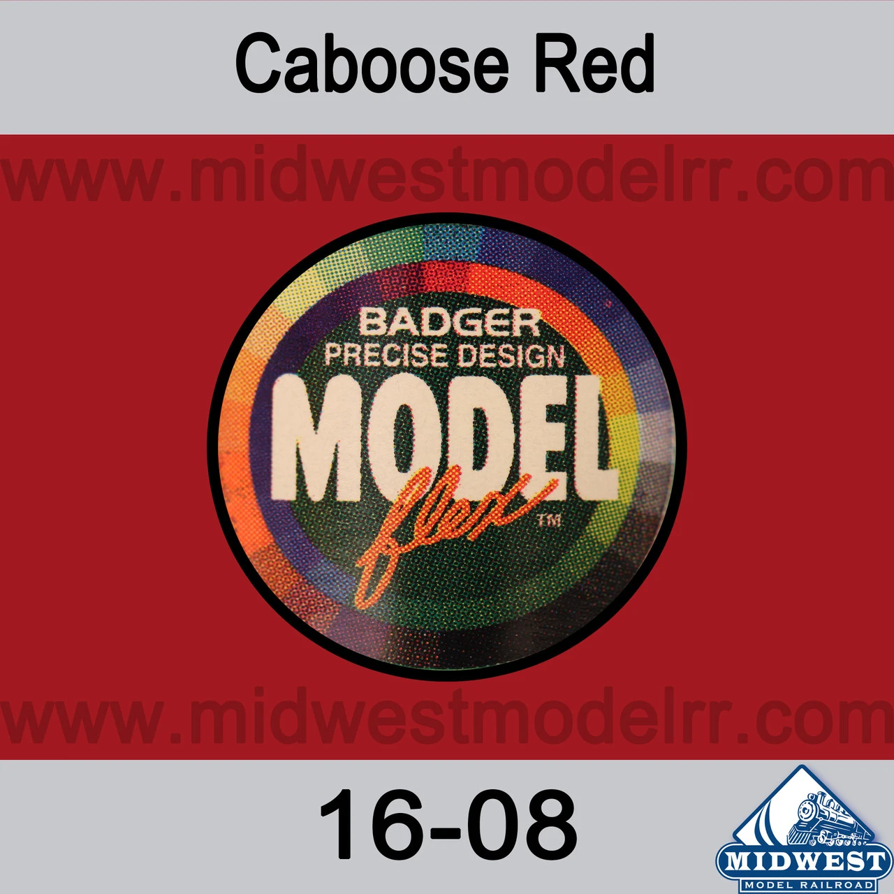Badger MODELflex Paint - 16-08 Caboose Red 3 Badger MODELflex Paint - 16-08 Caboose Red