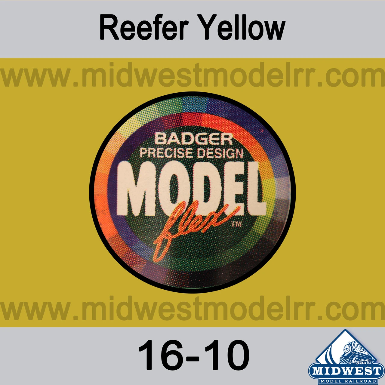 Badger MODELflex Paint - 16-10 Reefer Yellow 3 Badger MODELflex Paint - 16-10 Reefer Yellow