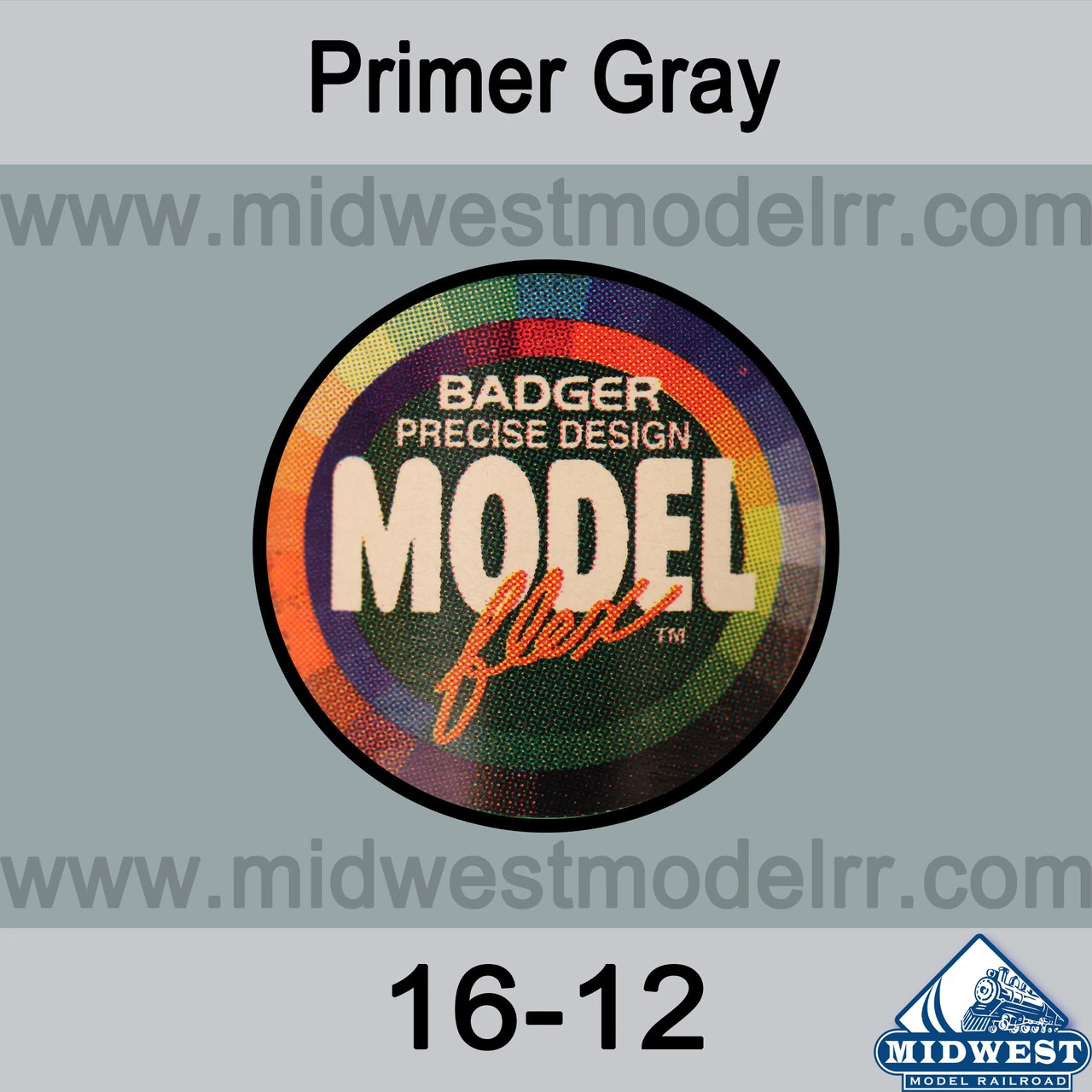 Badger MODELflex Paint - 16-12 Primer Gray 3 Badger MODELflex Paint - 16-12 Primer Gray