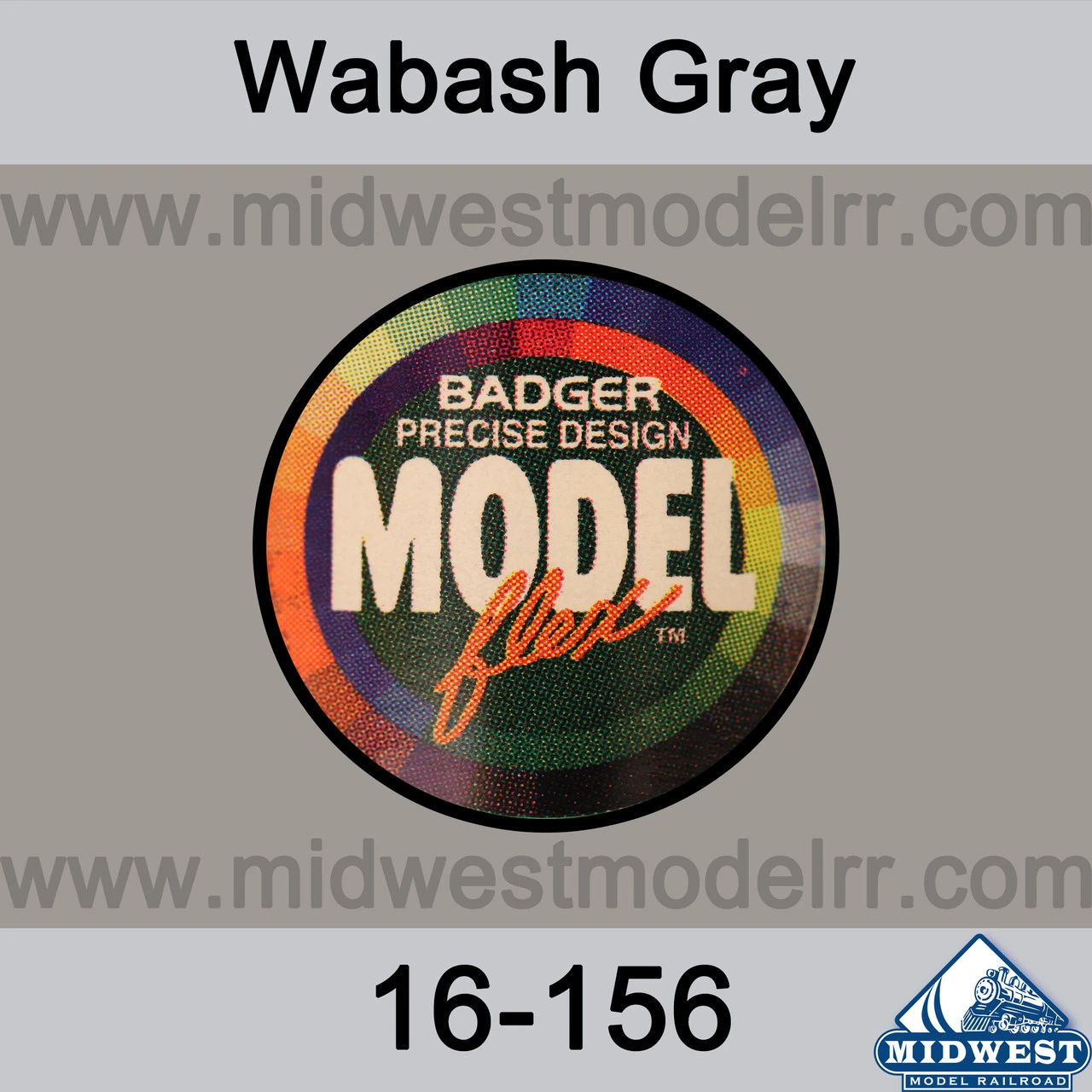 Badger MODELflex Paint - 16-156 Wabash Gray 3 Badger MODELflex Paint - 16-156 Wabash Gray