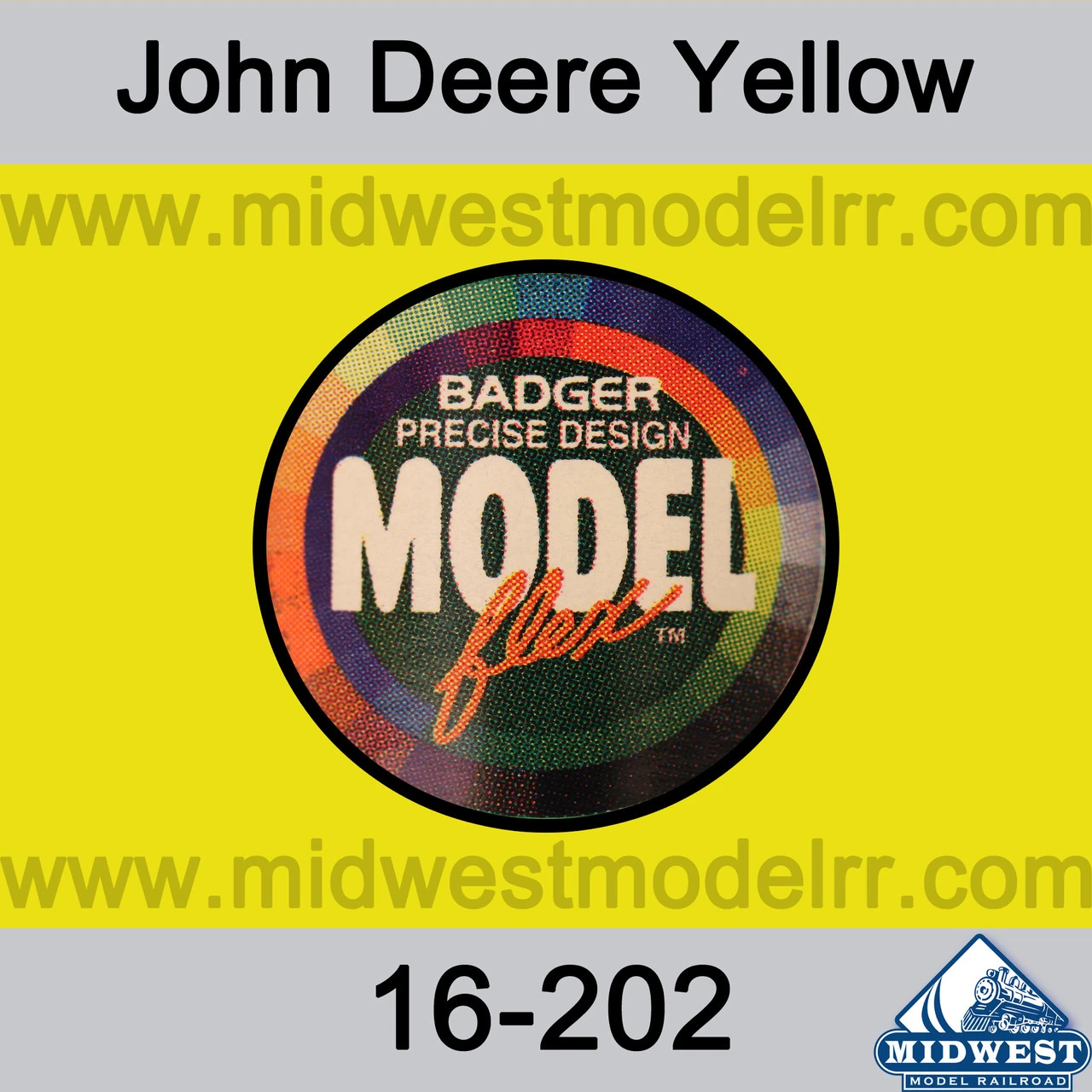 Badger MODELflex Paint - 16-202 John Deere Yellow 3 Badger MODELflex Paint - 16-202 John Deere Yellow