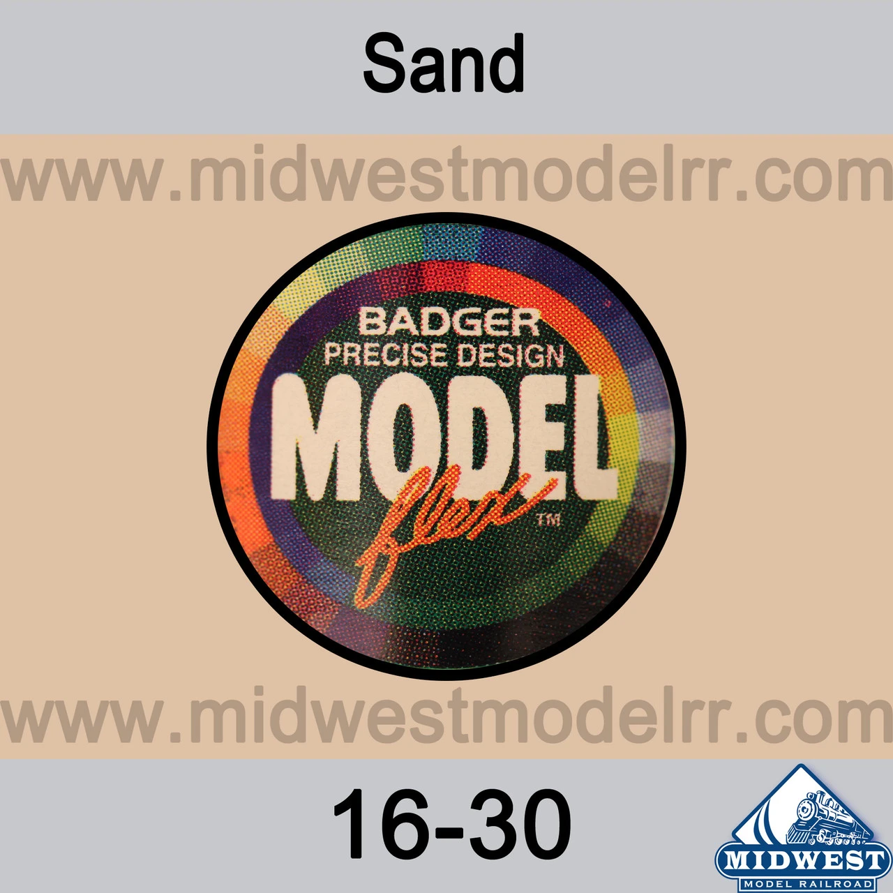 Badger MODELflex Paint - 16-30 Sand 3 Badger MODELflex Paint - 16-30 Sand