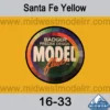 Badger MODELflex Paint - 16-33 Santa Fe Yellow -Model Train Hub 16 33 81677.1671410838