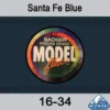 Badger MODELflex Paint - 16-34 Santa Fe Blue -Model Train Hub 16 34 74216.1671410838