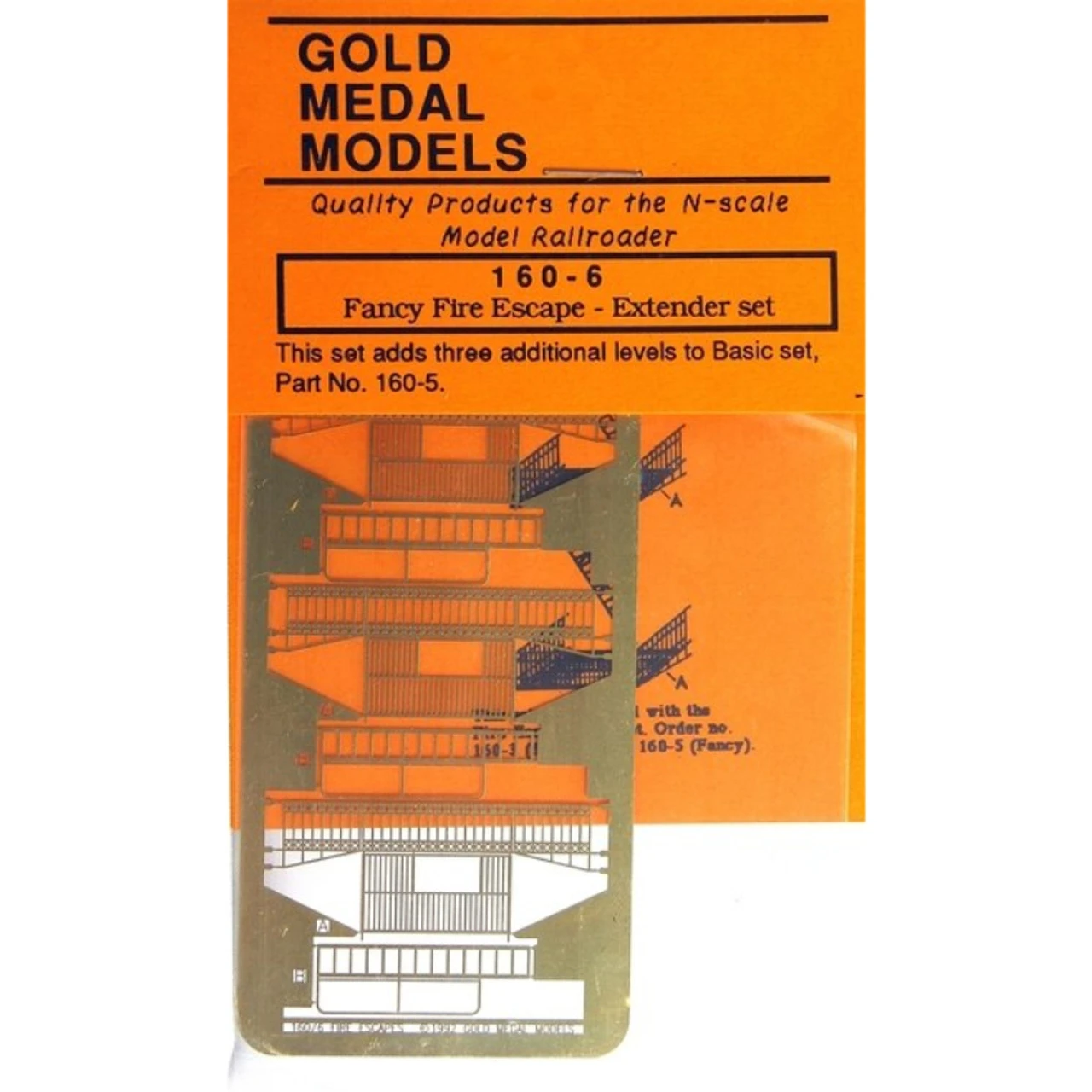 Gold Medal Models 160-5 - Fancy Fire Escape - N Scale 3 Gold Medal Models 160-5 - Fancy Fire Escape - N Scale