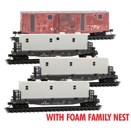 Micro-Trains Line 99302212 - CP Rail Camp 4-pack Canadian Pacific (CP) 24956, 424272, 424276, 424621 - N Scale