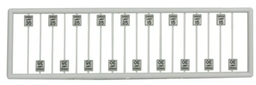 Tichy Train Group 2606 - Low Speed Limit Signs 18pcs - N Scale