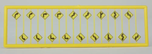 Tichy Train Group 2616 - Road Path Warning Signs 18 Pcs - N Scale