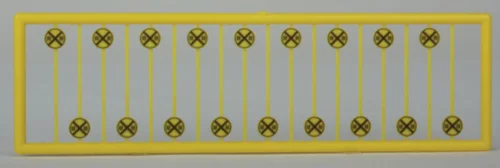 Tichy Train Group 2621 - Crossing Warning Signs Modern 18 Pcs - N Scale