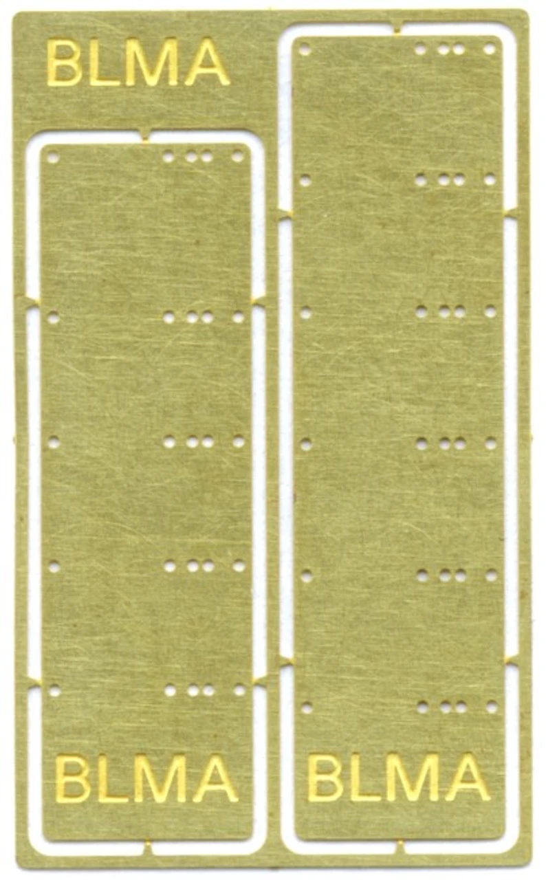 BLMA #4500 - Grab Iron Drill Templates - HO 3 BLMA #4500 - Grab Iron Drill Templates - HO