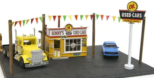 Banta Modelworks 2122 - Sonny's Used Cars - HO Scale Kit