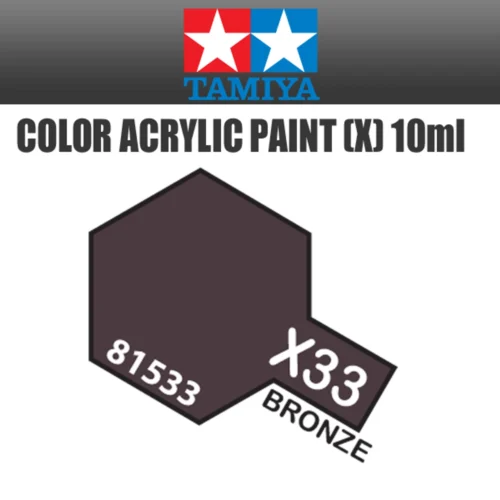 Tamiya 81533 - Acrylic Mini X-33 Bronze - 10ml Bottle