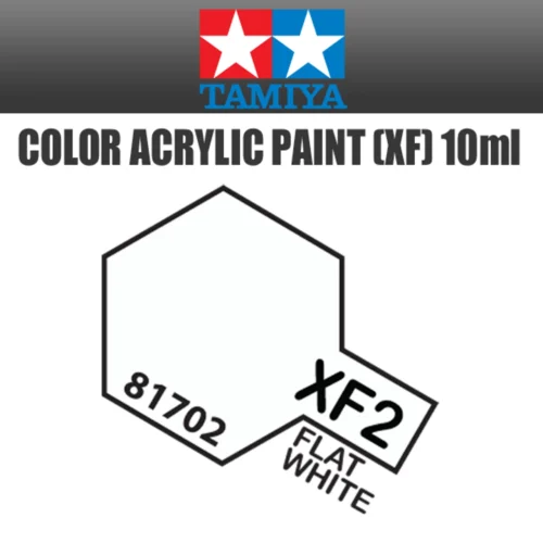 Tamiya 81702 - Acrylic Mini XF-2 Flat White - 10ml Bottle