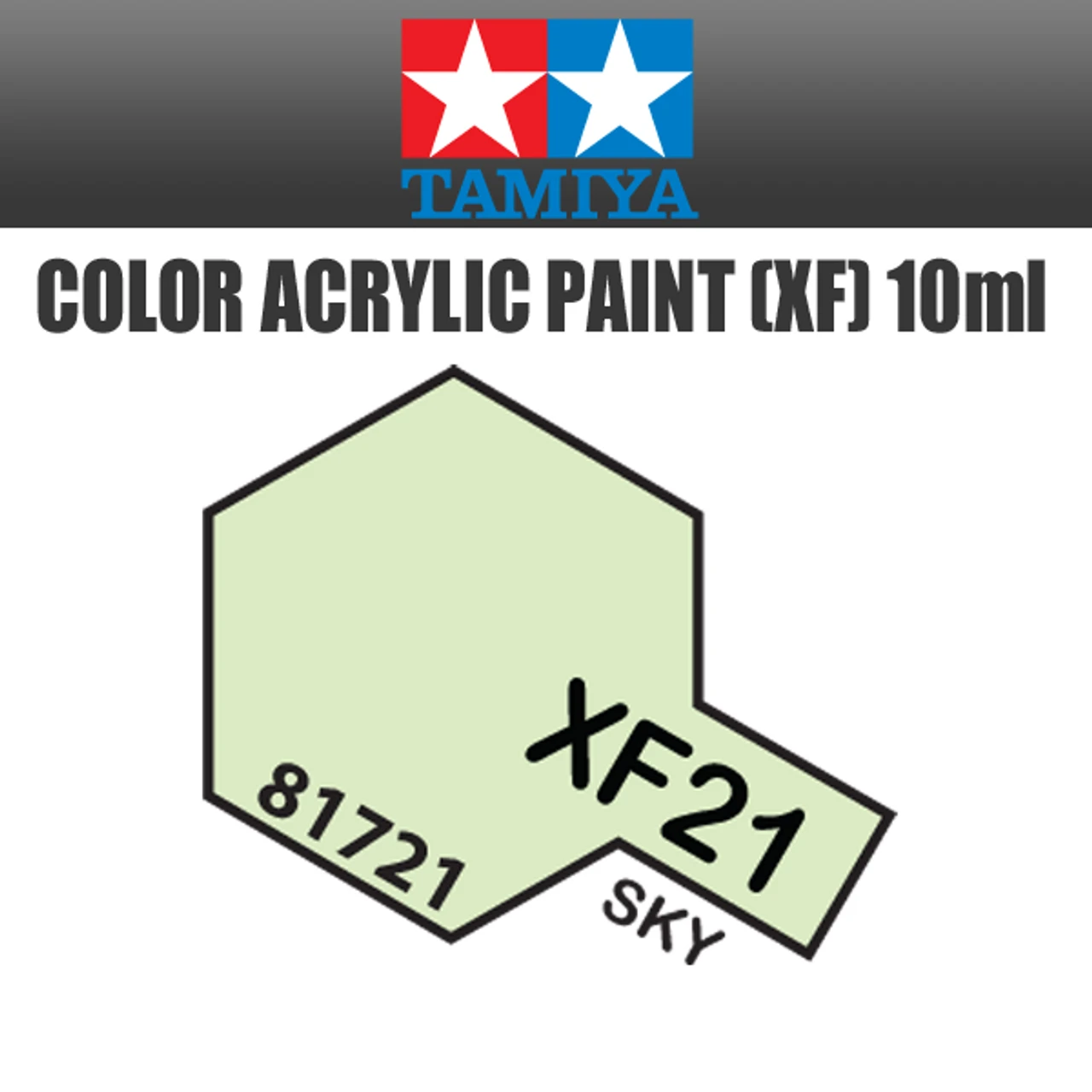 Tamiya 81721 - Acrylic Mini XF-21 Sky - 10ml Bottle 3 Tamiya 81721 - Acrylic Mini XF-21 Sky - 10ml Bottle