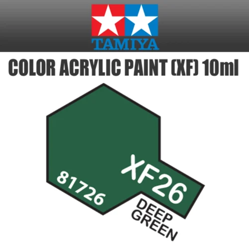 Tamiya 81726 - Acrylic Mini XF-26 Deep Green - 10ml Bottle