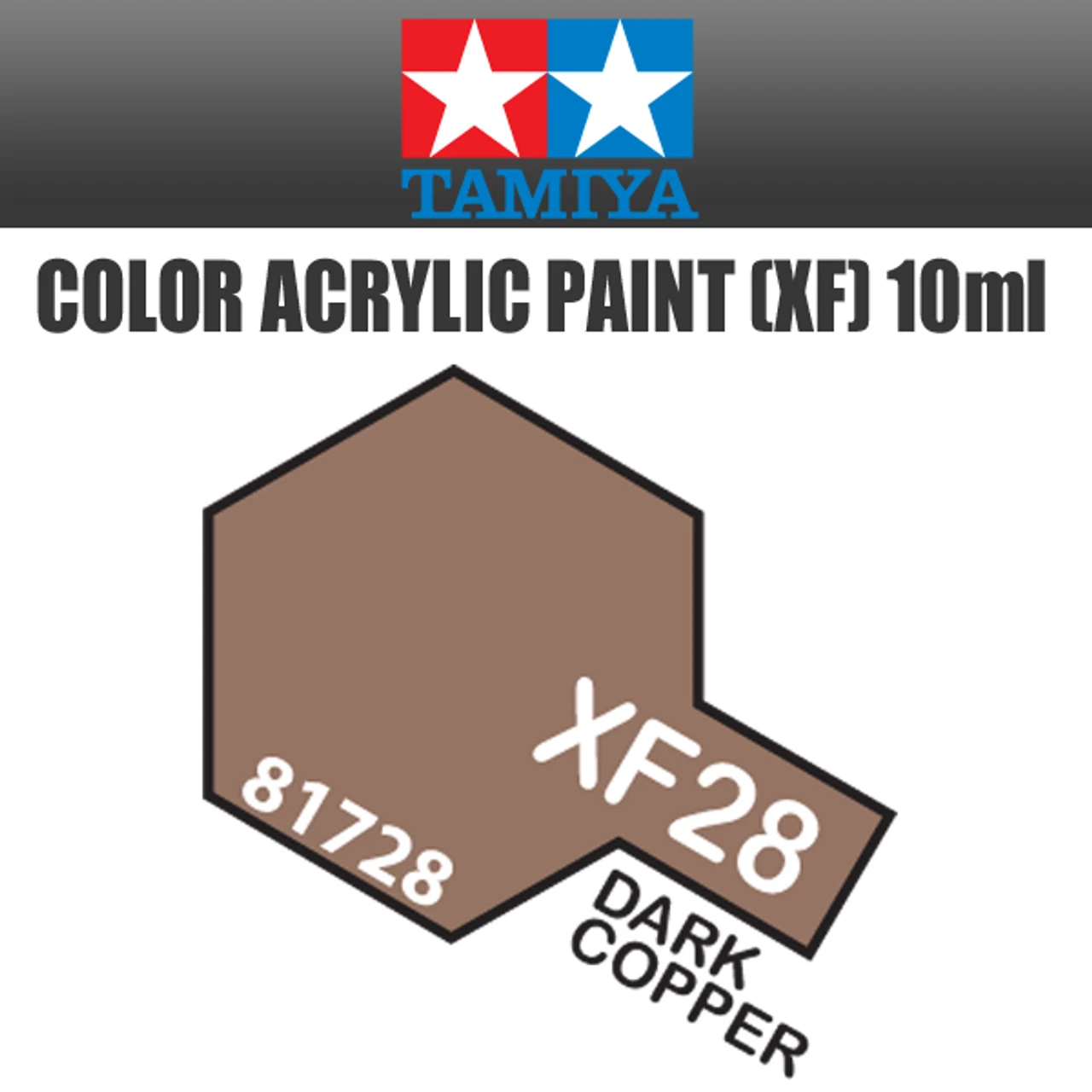 Tamiya 81728 - Acrylic Mini XF-28 Dark Cooper - 10ml Bottle 3 Tamiya 81728 - Acrylic Mini XF-28 Dark Cooper - 10ml Bottle