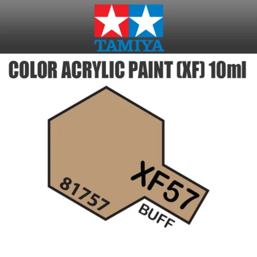 Tamiya 81757 - Acrylic Mini XF-57 Buff - 10ml Bottle