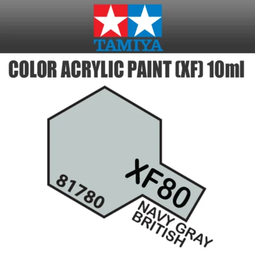 Tamiya 81780 - Acrylic Mini XF-80 Navy Gray British - 10ml Bottle