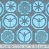 BLMA #81 - 48" Fan Grills - W/o Center Plate 8 Blade - N Scale -Model Train Hub 81a 91387.1671410877