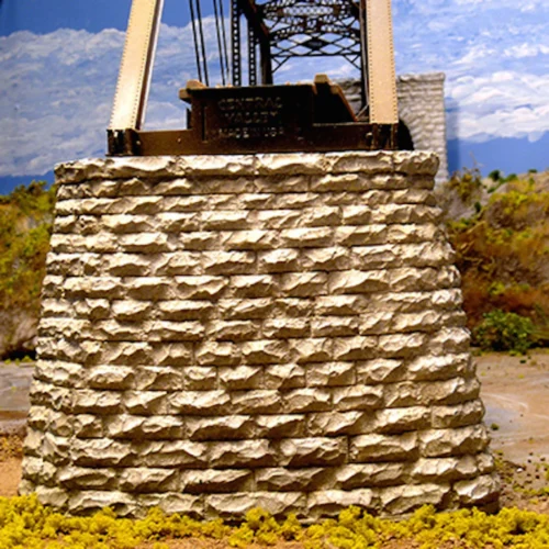 Chooch Enterprises #8430 - Cut Stone Bridge Pier (Pointed End) - HO Scale