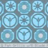 BLMA #85 - 48" 'Q' Fan Grills - 8 Blade - N Scale -Model Train Hub 85a 41582.1671410877