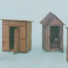 Banta Modelworks 2021 - 6 In 1 Outhouse Collection - HO Scale Kit -Model Train Hub 86ecbccabmw2021 62831.1681938705