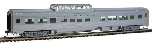 Walthers Mainline 910-30402 - 85' Budd Dome Coach Atchison, Topeka And Santa Fe (ATSF) No Number - HO Scale