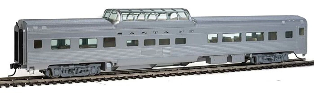 Walthers Mainline 910-30402 - 85' Budd Dome Coach Atchison, Topeka And Santa Fe (ATSF) No Number - HO Scale 3 Walthers Mainline 910-30402 - 85' Budd Dome Coach Atchison, Topeka And Santa Fe (ATSF) No Number - HO Scale