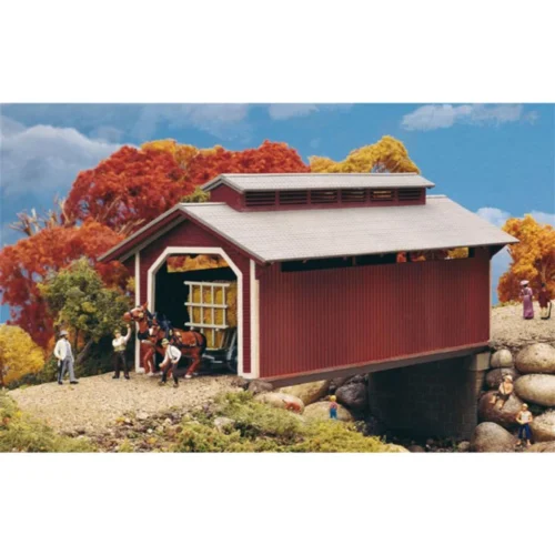 Walthers Cornerstone 933-3652 - Willow Glen Cvrd Bridge - HO Scale