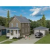 Walthers Cornerstone 933-3792 - 2-Story House W/Garage - HO Scale -Model Train Hub 933 3792 35683.1645224523