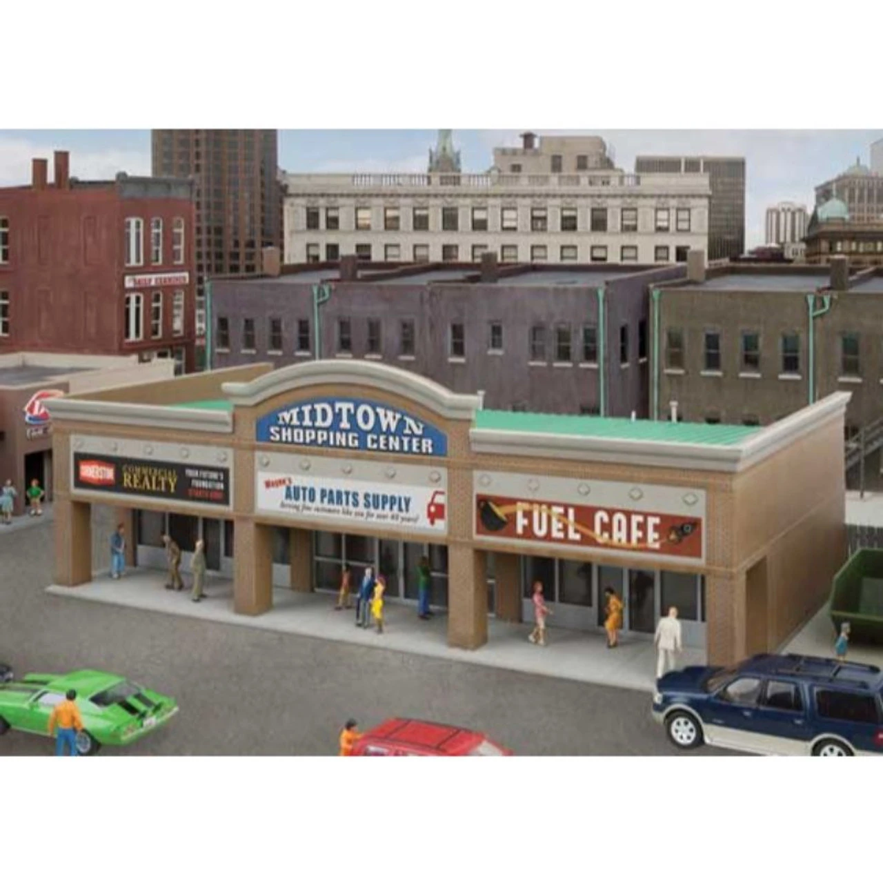 Walthers Cornerstone 933-4116 - Modern Shopping Center II - HO Scale 3 Walthers Cornerstone 933-4116 - Modern Shopping Center II - HO Scale
