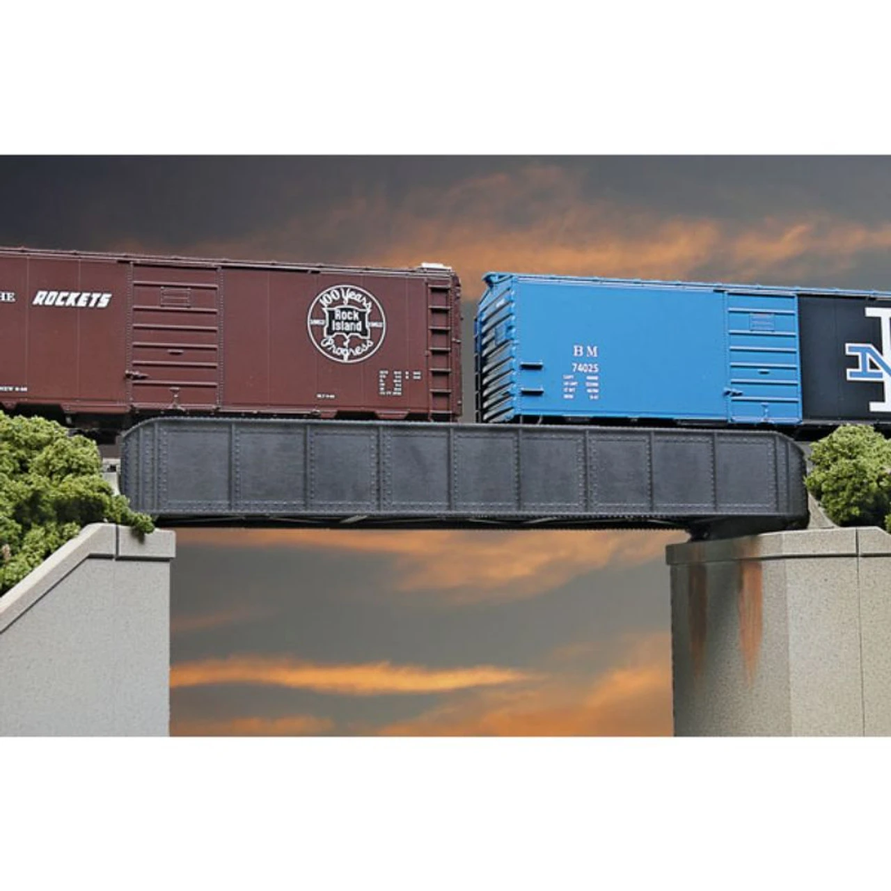 Walthers Cornerstone 933-4501 - Sngl-Trk Thru Grd Brg 50' - HO Scale 3 Walthers Cornerstone 933-4501 - Sngl-Trk Thru Grd Brg 50' - HO Scale