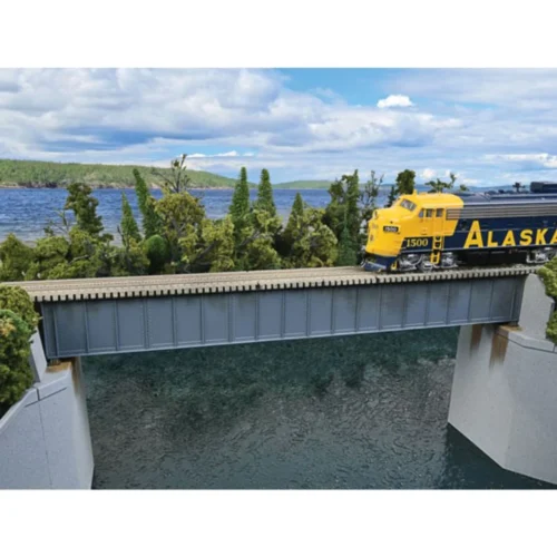 Walthers Cornerstone 933-4508 - Sngl-Trk Std Dck Brdg 90' - HO Scale