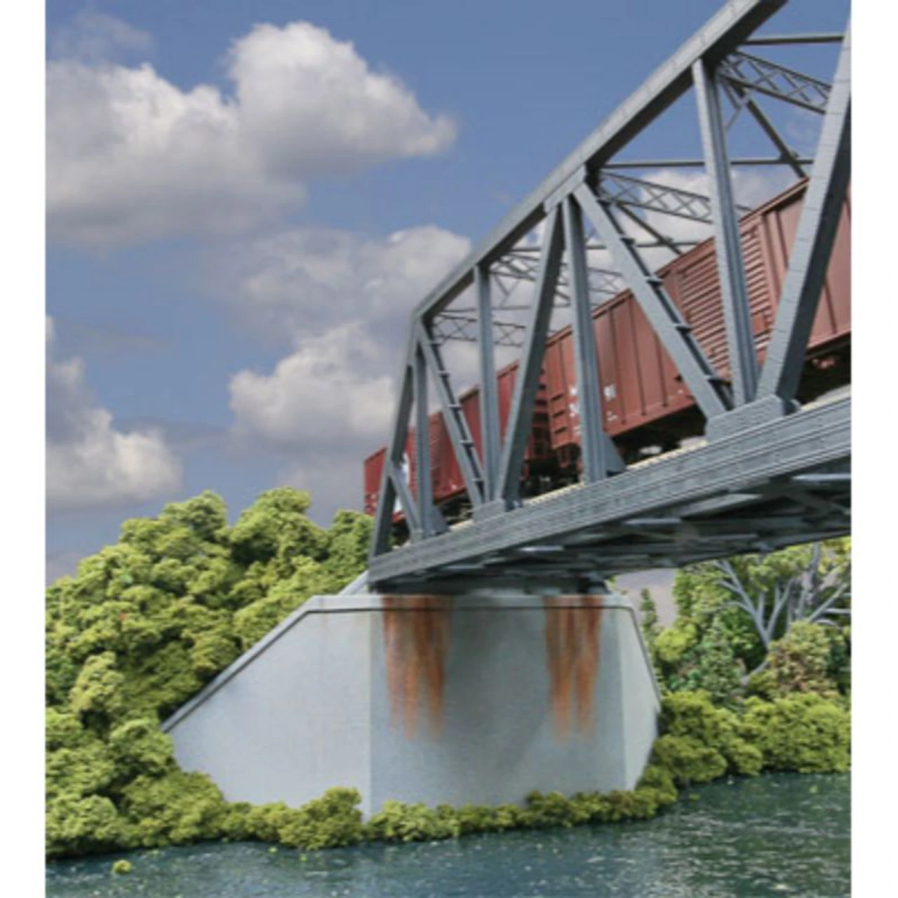 Walthers Cornerstone 933-4553 - Dbl-Trk Cncrt Abtmnt 2/ - HO Scale 3 Walthers Cornerstone 933-4553 - Dbl-Trk Cncrt Abtmnt 2/ - HO Scale