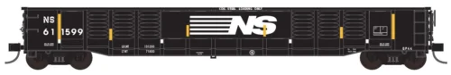 Trainworx 25213-10 - 52’6″ Corrugated Gondola Norfolk Southern (NS) 611599 - N Scale