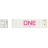 Atlas 50006001 - 40' Refrigerated Container [3-PACKS] ONE Set #2 (White/Pink) Ocean Network Express (SZLU) 9555316, 9563862, 9548908 - N Scale -Model Train Hub ATL50006001 26938.1646001721