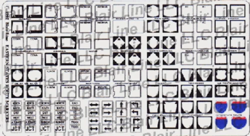 Blair Line 048 - East State Highway Route Markers - N Scale