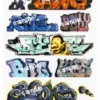 Blair Line 1245 Graffiti Decals - Mega Set #2 - N Scale -Model Train Hub BLR1245 32089.1671410893