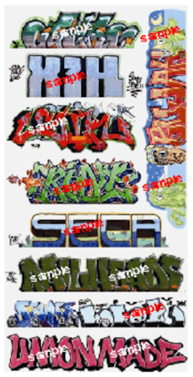 Blair Line 2260 Graffiti Decals - Mega Set #11 - HO Scale 3 Blair Line 2260 Graffiti Decals - Mega Set #11 - HO Scale