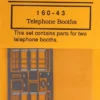 Gold Medal Models 160-43 - Telephone Booths (2)- N Scale -Model Train Hub GMM 160 43 Telephone Booths 31711.1671411116