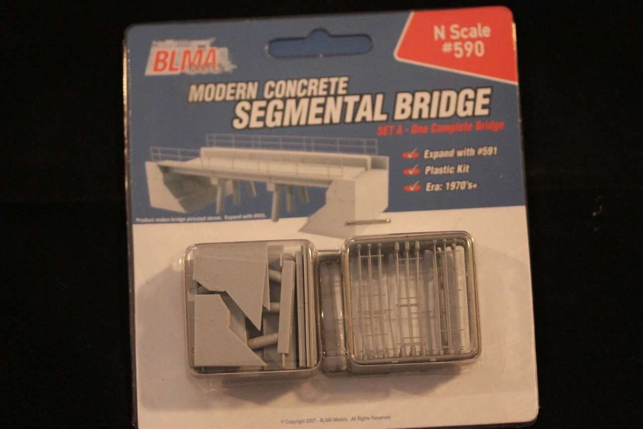 BLMA #590 - Modern Concrete Segmental Bridge Kit (Set A) - N Scale 3 BLMA #590 - Modern Concrete Segmental Bridge Kit (Set A) - N Scale