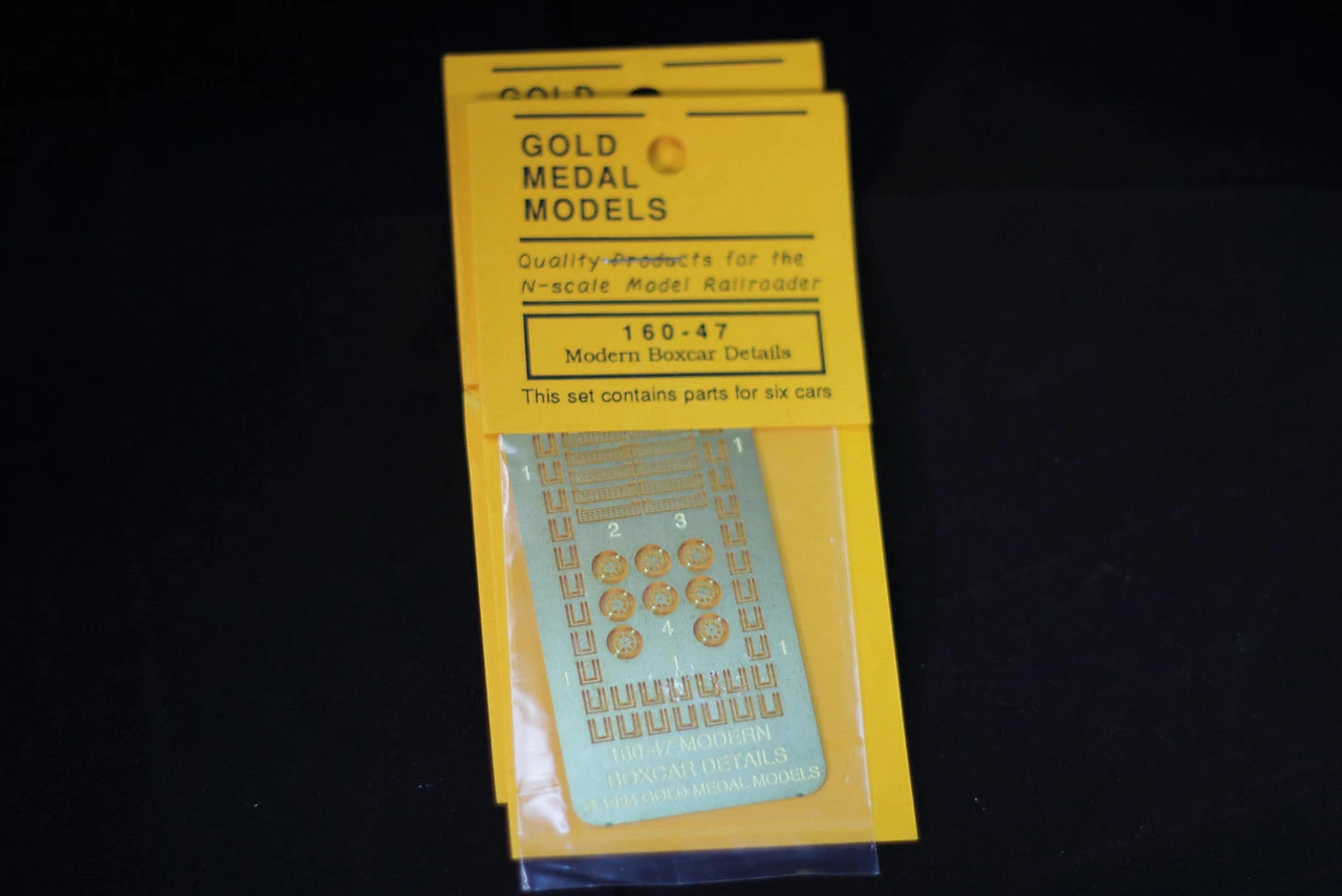 Gold Medal Models 160-47 - Modern Box Car Detail Set - N Scale 3 Gold Medal Models 160-47 - Modern Box Car Detail Set - N Scale