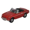 Oxford Diecast NMGB001 - MGB Roadster Tartan Red - N Scale -Model Train Hub NMGB001 1 90940.1645223681