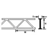 Plastruct 90656 - 5/8" STYRENE WARREN OPEN WEB TRUSS (2 Pcs) - -Model Train Hub PLS90656 43946.1645223812