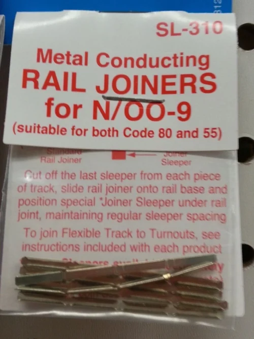 PECO SL-310 - Metal Conducting Rail Joiners For Code 55/80 - N Scale