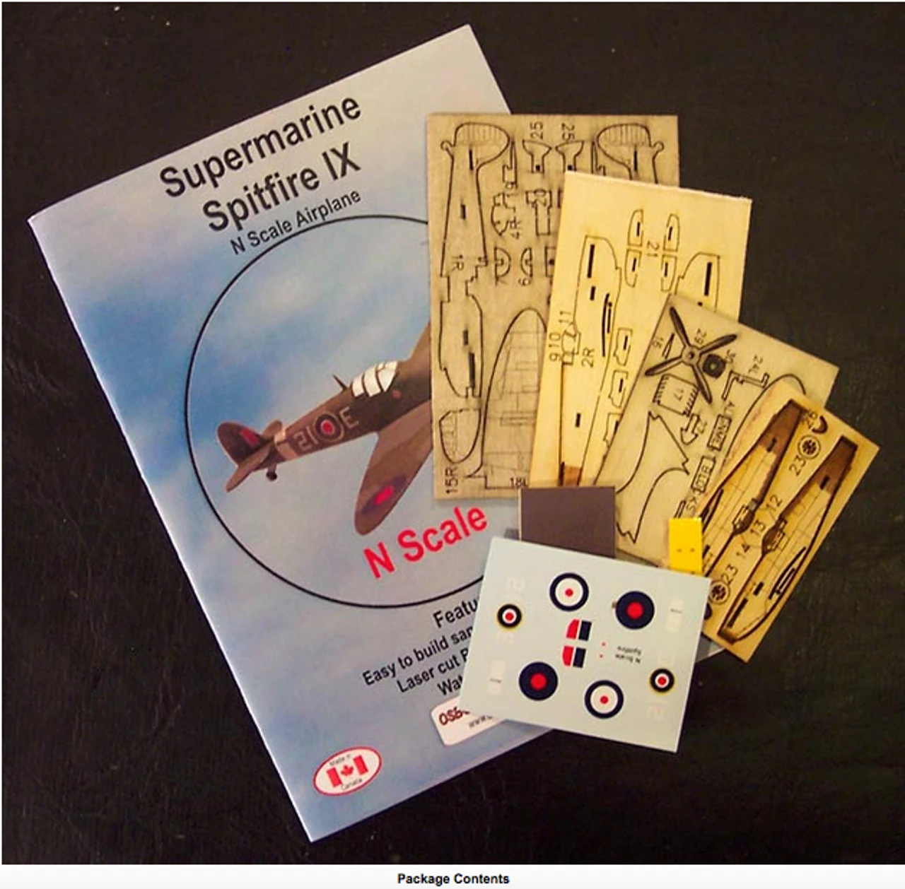 Osborn Models 3075 - Supermarine Spitfire IX - N Scale Kit 3 Osborn Models 3075 - Supermarine Spitfire IX - N Scale Kit