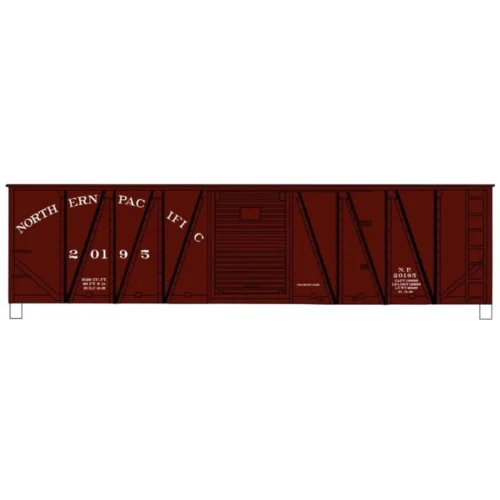 Accurail 81441 - 40' Single Sheath Wood Boxcar Northern Pacific (NP) 20195 - HO Scale Kit