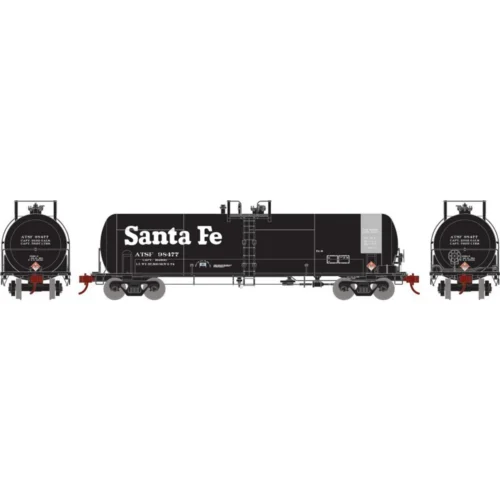 Athearn RTR 15944 - RTC 20,900 Gallon Tank Atchison, Topeka And Santa Fe (ATSF) 98477 - HO Scale
