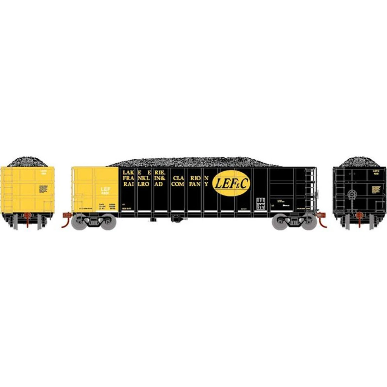 Athearn RTR 7483 - Thrall High Side Gondola W/Load Lake Erie, Franklin & Clarion (LEF) 4501 - HO Scale 3 Athearn RTR 7483 - Thrall High Side Gondola W/Load Lake Erie, Franklin & Clarion (LEF) 4501 - HO Scale
