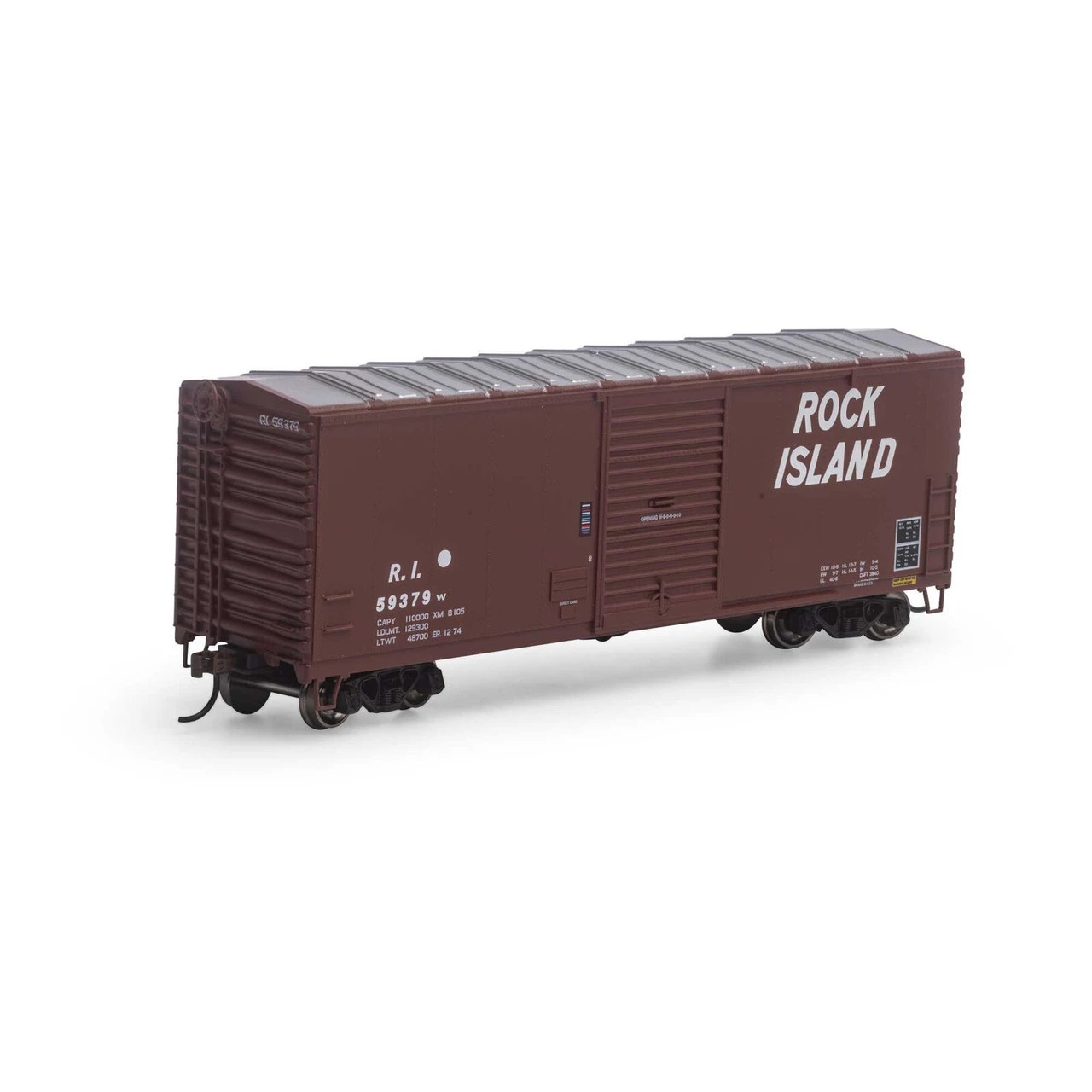 Athearn 67739 - 40' Modern Box Car Rock Island (RI) 59379 - HO Scale 3 Athearn 67739 - 40' Modern Box Car Rock Island (RI) 59379 - HO Scale